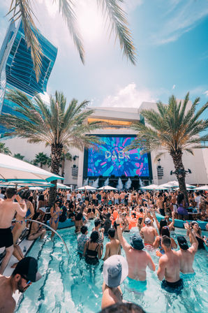 DAER Dayclub Pool Party: Vegas-Style VIP Experience with Daybed, Sectional, Cabana & Bungalow Options image 2