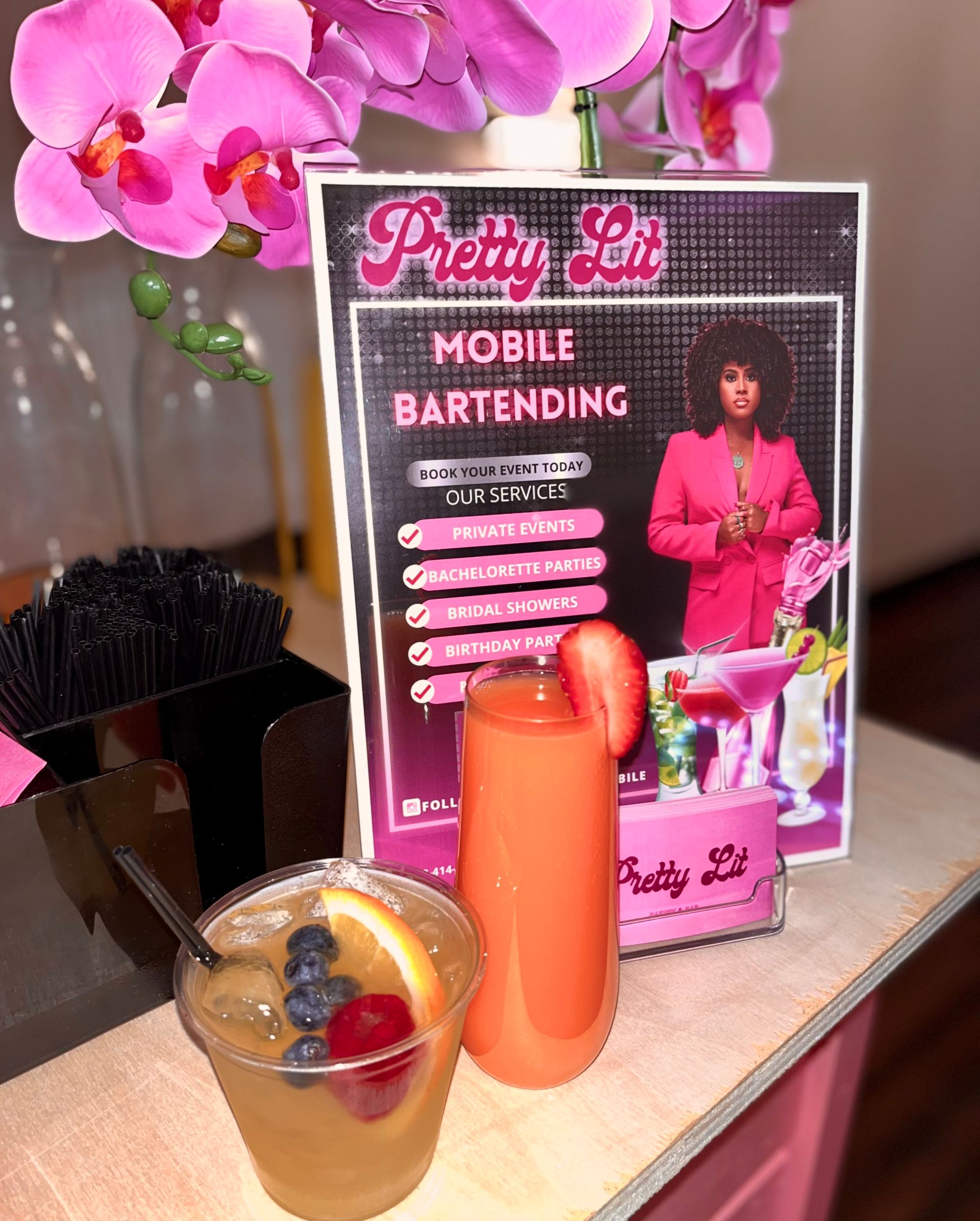 Barbie-Style Mobile Bar + Bartending Service That's More Than Kenough
