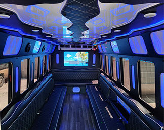 Party Bus Transportation with Sound System, Laser Lights & Leather Seats On Board (BYOB) image 2