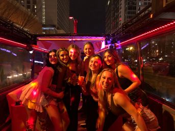 Open-Air BYOB Private Party Bus with Arcade, DJ, Bartender & Restroom On Board with Grooveline Party Bus image 11