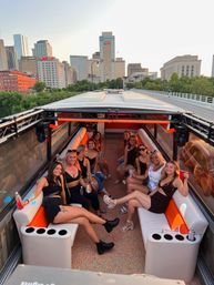 Open-Air BYOB Private Party Bus with Arcade, DJ, Bartender & Restroom On Board with Grooveline Party Bus image 1