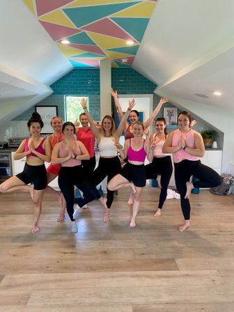 Private Yoga Class with Custom Playlists, Mimosa Add-Ons, and Cold Lavender Eye Towels image 7