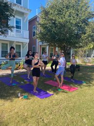 Private Yoga Class with Custom Playlists, Mimosa Add-Ons, and Cold Lavender Eye Towels image 9