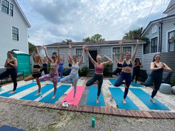 Private Yoga Class with Custom Playlists, Mimosa Add-Ons, and Cold Lavender Eye Towels image 10