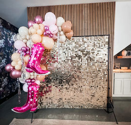 Balloon & Backdrop Decor: Custom Colors & Personalized Signage image