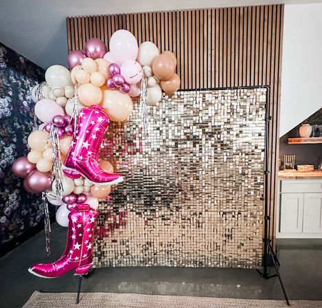 Balloon & Backdrop Decor: Custom Colors & Personalized Signage image 1