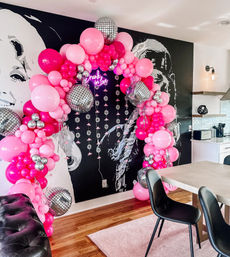 Balloon & Backdrop Decor: Custom Colors & Personalized Signage image 3