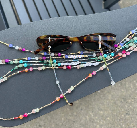 Personalized Party Accessories: Custom Beaded Sunglass Attachments for Bachelorettes image 6