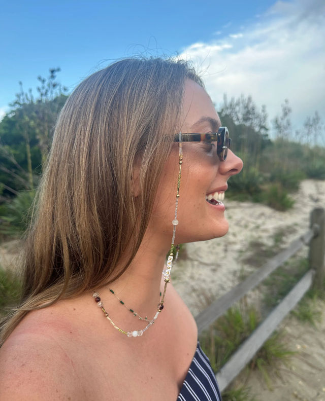 Personalized Party Accessories: Custom Beaded Sunglass Attachments for Bachelorettes image 3