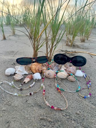 Personalized Party Accessories: Custom Beaded Sunglass Attachments for Bachelorettes image 10