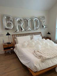 Custom Insta-worthy Decor Package: Backdrop, Bedroom Suite, Balloon Garland, Welcome Treats, Grocery Delivery and More image 12