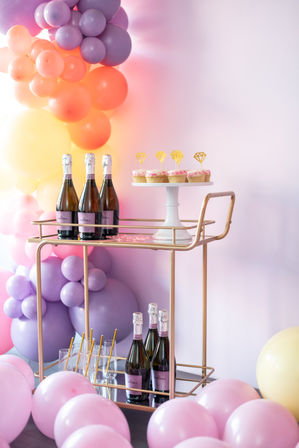 Custom Insta-worthy Decor Package: Backdrop, Bedroom Suite, Balloon Garland, Welcome Treats, Grocery Delivery and More image 2