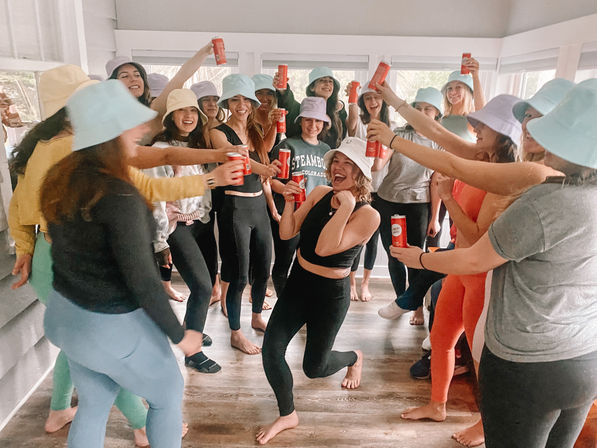 Bad Girls Yoga: Savannah’s Namaste then Rosè Class, Yoga Mat, Rosé & Aromatherapy Included! image 4