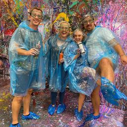 Colorful Chaos: Splatter Bash with Party Room, Canvases & Gear image 7