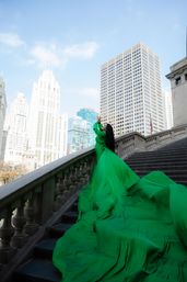 Unique & Insta-Worthy Flying Dress Photoshoot image 9