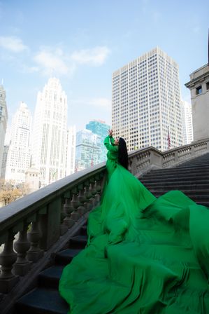 Unique & Insta-Worthy Flying Dress Photoshoot image 9