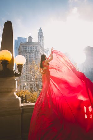 Unique & Insta-Worthy Flying Dress Photoshoot image 6