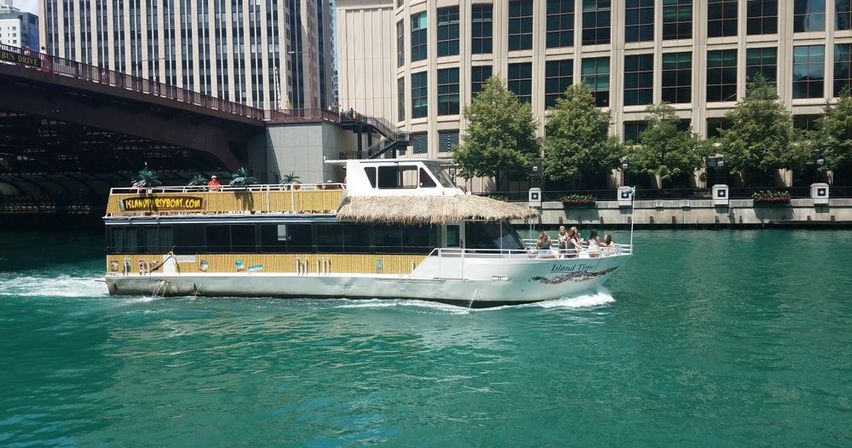 Huge Tiki Party Boat with Bar Package Included (Minimum of 40 Guests) image 4