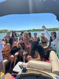 Luxury Pontoon Boat on Lake Lewisville image 15