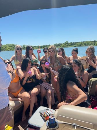 Luxury Pontoon Boat on Lake Lewisville image 1