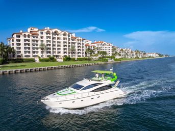 Miami Yacht Rental Great for Bachelors: 67ft Aicon Green Hulk Charter image 6