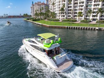 Miami Yacht Rental Great for Bachelors: 67ft Aicon Green Hulk Charter image 4