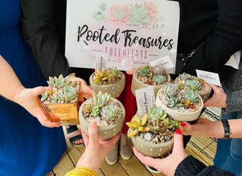 DIY Planting Bar at Rooted Treasure Succulents image 10