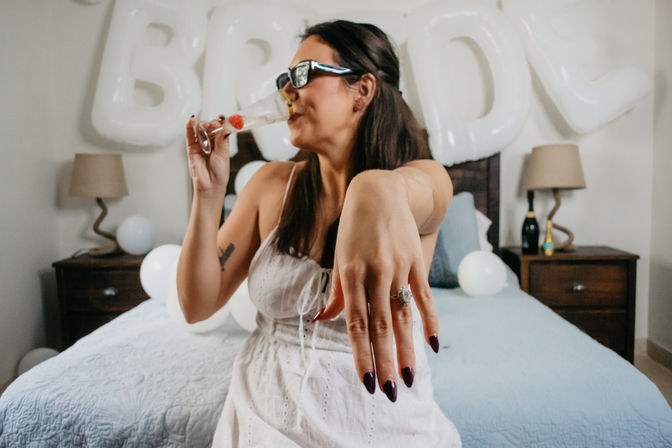 Golden Hour Ultimate Decor Package: Balloons, Backdrop, Bridal Suite, Custom Swag & More! image 3