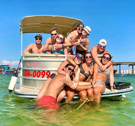 BYOB Pontoon Party Boat to Crab Island  image