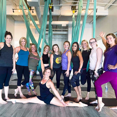 Stretch & De-stress: AIR® Aerial Fitness Class with BYOB Option image 17