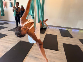 Stretch & De-stress: AIR® Aerial Fitness Class with BYOB Option image 19