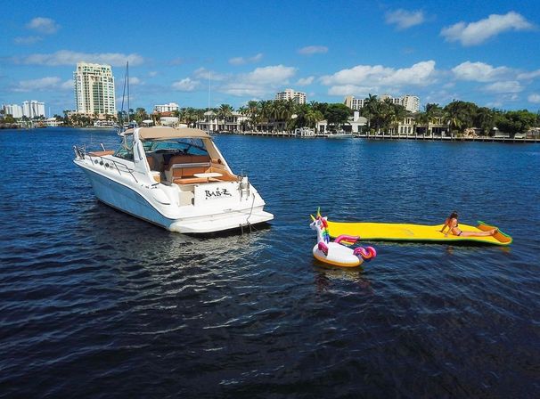 Luxury BYOB Party Yacht Charter with Suntanning Deck, Lily Pads, Sand Bars and More image 10