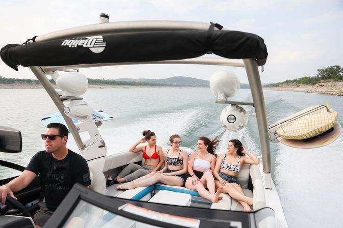 Wake Surf Lessons with Instructor on Lake Travis image 1