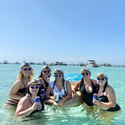 Private Pontoon Party for Up to 6 Guests with Captain, Waterslide, Snorkeling & More (2-4 Hours BYOB Charter) image 9