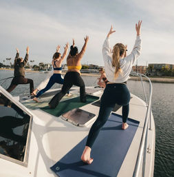 Namaste Afloat: Private Yoga Cruise on Mission Bay image 1