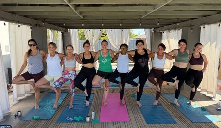 Private Yoga Class with Custom Playlists, Mimosa Add-Ons, and Cold Lavender Eye Towels image 43