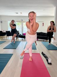 Custom Yoga Class with Fun Playlists, Mimosa Add-Ons, and Cold Lavender Eye Towels image 6