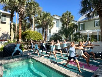 Private Yoga Class with Custom Playlists, Mimosa Add-Ons, and Cold Lavender Eye Towels image 18