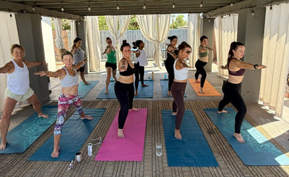 Private Yoga Class with Custom Playlists, Mimosa Add-Ons, and Cold Lavender Eye Towels image 42