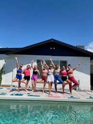 Private Yoga Class with Custom Playlists, Mimosa Add-Ons, and Cold Lavender Eye Towels image 6