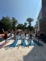 Private Yoga Class with Custom Playlists, Mimosa Add-Ons, and Cold Lavender Eye Towels image 39