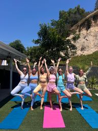 Private Yoga Class with Custom Playlists, Mimosa Add-Ons, and Cold Lavender Eye Towels image 36