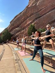 Private Yoga Class with Custom Playlists, Mimosa Add-Ons, and Cold Lavender Eye Towels image 27