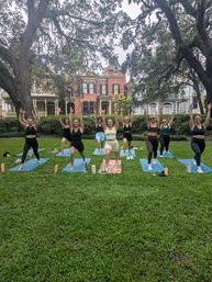 Private Yoga Class with Custom Playlists, Mimosa Add-Ons, and Cold Lavender Eye Towels image 33