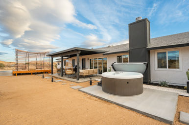 The Golden Abode: 3-Bedroom Rental with Fire Pit, Hammocks, Hot Tub & Cowboy Pool with Deck for the Ultimate Desert Escape image 57