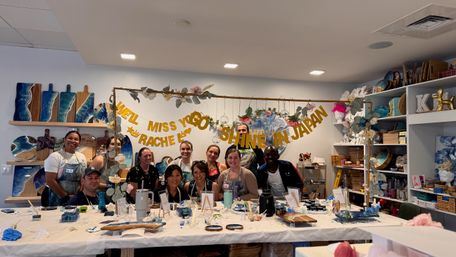Epoxy Resin Art Workshop: Make an Ocean Cheeseboard image 3
