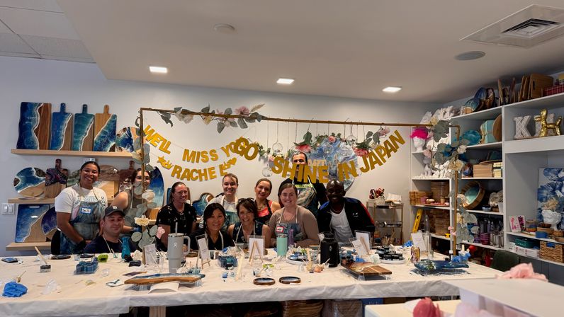 Epoxy Resin Art Workshop: Make an Ocean Cheeseboard image 3