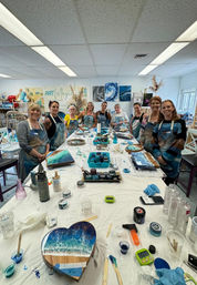 Epoxy Resin Art Workshop: Make an Ocean Cheeseboard image 11