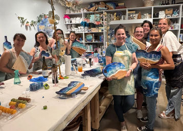 Epoxy Resin Art Workshop: Make an Ocean Cheeseboard image