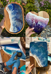 Epoxy Resin Art Workshop: Make an Ocean Cheeseboard image 10